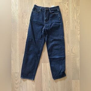 COS Tapered Leg High Rise Ankle Length Jeans Dark Blue - Size 26